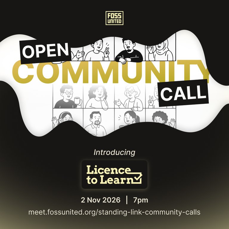 Community Call - Introducing Licence to Learn  event banner